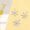 Charms Biżuteria z płatkiem śniegu Making Wiselant Component DIY Jewelri 17x23mm 10pcs Antique Srebrny kolor