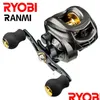 Baitcasting -Rollen Ryobi Ranmi AK Reel Salzwasser Süßwasserfischerei 71BB Max Drag 8 kg Light Surf Guss Baitcaster Drop Lieferung Sport OTW9H