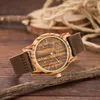 Herren beobachten Luxus -echte Leder Uhren Größe 46mm Holzgelenkscheine Uwood Japan Miyota Quarz Bewegungen mit Schachtel