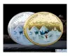 Arts and Crafts Christmas Commémorative Coin Party Favors Personnalité Cartoon Santa Claus Collection d'artisanat Gift 40mmhigh Qua7869837