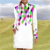 여자 트랙 슈트 가을 여성 새로운 간단한 그림 프린트 드레스 피트니스 편안한 롱 슬브 드레스 캐주얼 야외 스포츠 짧은 드레스 y240507