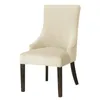 Pokrywa krzesełka o wysokim tylnym rozmiarze XL Srebrna aksamitna tkanin