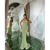 Evening Mermaid Green Light Sequins Dresses Spaghetti Beads Collar Party Prom Pleats Formal Long Red Carpet Dress For Special Ocn