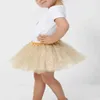 Robe tutu bébé bébé filles danse de danse tutu 3 couches tulle paillettes golden paillettes moelleuses princesse maille pette 0-8 an d240507