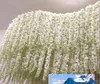 Hele 4580100 inch kunstmatige zijde hydrangea slinger paarse willagentje bloemstok slinger voor bruiloft achtergrond muur decor sup4224374
