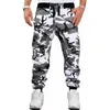 Herenbroek 2024 Nieuwe M-5x Mens Jogging Autumn Pencil Harem broek Mens Camouflage Broek Losse en comfortabele vrachtschip Camouflage Joggerl2405