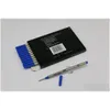 Rebills en gros de nombreux 12 PCS Rollerball stylo noir / bleu 710 point moyen peut mixer collocation avec un bureau de livraison de couvercle schoo dhmlv