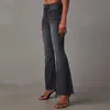 女性のズボンのカプリ女性の女性のための伸びるジーンズ秋と冬のレトロ洗ったハイウエストスキニージーンズの細いと伸縮性のあるズボンY240504