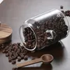 Garrafas de armazenamento Recipientes de alimentos de vidro Boca larga simples e elegante Jar Bons potes de vedação Bacos para pimenta de café