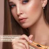 7 kleuren vloeistof blush stick highlighter multi -functionele make -up pen veelzijdige lip wang oogmake -up met kussen waterdicht 240507