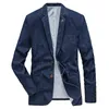 M4xl denim blazer hommes veste en coton automne spring mode masculin vêtements slim fit commercial jean manteaux décontractés my189 240430