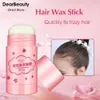 Pomades vaxar professionellt hårbrytande Art Wax Stick Gel Cream Film Curl Fixat Fluffy Lace Mens Modeling Q240506