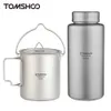 Tomshoo 1L Flasche Leckdosen Einschicht Sportwasserflasche 750 ml können ultra -leichte Outdoor -Campinggetränk Getränk Vorräte 240428