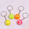 Keychains Lonyards 6 Color Key Chain Tennis Ball Metal Keychain Car Chain Key Key Key Sports Chain Color Pendeur