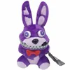 Säljer 18 cm Midnight Series Plush Toys Small Brown Bear Red Fox Broken Ear Rabbit Anime Game Peripheral Toys Födelsedagsfestival Tillbehör Dekoration