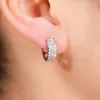 Brincos de argola Huitan Dainty for Women simples acessórios de ouvido de adolescentes elegantes