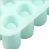 Werkzeuge 8hole Eisbecher Form Eiswürfel Schimmelpudding Obst Ice Cube Maker Bar Küchenzubehör Silikonform DIY FROZEN ICE