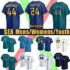 24 Ken Griffey Jr. Jersey 44 Julio Rodriguez Baseball Mariners Cal Raleigh Suzuki Ichiro Luis Castillo Mitch Haniger Seby Zavala Seattles 68 George Kirby J.P.