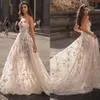 Jurken voor Berta A Line Bride Sweetheart Backless trouwjurk Vestidos de novia 3d Appliques Lace Designer Bridal Ghowns Ppliques Signer