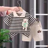 Vêtements ensembles de vêtements d'été Bébé garçons adapter les enfants à rayures de mode