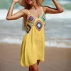 Vestido bohemio corto hecho a mano para mujeres con cubierta de bíquinis de honda Capada de bikini de crochin