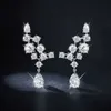 Boucles d'oreilles de bijoux de mode Ruizuan Silver 925 Boucles d'oreilles de luxe de diamant Moisanite diamant 18k