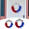 Декоративные цветы подвесить металлические приветственные знаки патриотические настенные дверные украшения деревенский американский флаг перед венками для венков