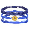 Bracelets charme bracelet pour femmes artisanal Bohemian Summer Corde tournesol set ajusté Amitié plage de plage bijoux océan pour drop dhdg5