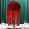 Decoratie 35/45/50 cm kunstmatige bloemtafel middelpunt bruiloft decor weg lood bouquet diy wisteria wijnstok flores ball zijden feestevenement