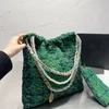 Chanei Sacs de haute qualité sacs de créateurs 3 tailles épaule en feutre mini sac à main