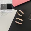 Luxury 18k Gold-Plated Earrings Brand Designer Pink Girl Fashion Trend Earrings High-Quality Diamond Inlay High-Quality Earrings With Box Exquisite Gift