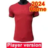 2024 China PR Mens Player Versão de Jerseys de futebol Seleção nacional Zhang Wu Lei Zhang LP Xie PF Home Away Futebol Camisas de Manga Curta Uniformes