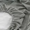 Almohada de mesa impermeable y a prueba de aceite lecho de mesa ajustado color sólido spa elástica con orificio de la cara