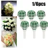 Fleurs décoratives durables pratiques de marque utile support de fleur mousse florale 18 cm longueur accessoires mode vert