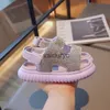 Sandals Fashion Bling Rignestone Girls Summer Ldren Beach Shoes Sport Soft Flexible for Girl Size 26-36 H240507