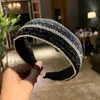 Water Diamond Knot Hair Hoop Women's Wide Edge Hair Headband Jewelry Hair Bundle Hair Card Pressing Hair Headband