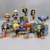 Caja ciega anime One Piece Box Blind Box Box Figura Juguetes Al por mayor Luffy Sanji Nami Usopp Chopper Franky Brook Nico Robin Ornament T240506
