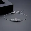 Designer AAA Bracelet de zircon antique pour les femmes Fashion coréenne Edition minimaliste Fine Flower Bracelet Bijoux de fête de mariage