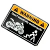 Atualizar novo aviso de novidade NÃO Toque em minha motocicleta Decal