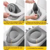 Toilet Seat Covers Universal Winter Warm Toilet Seat Cover Closestool Mat Pad Washable Bathroom Toilet Lid Accessories O-shape Pad Bidet Cover