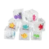 Baby shower leksaker isbitar glittrande led färgade lampor glödande leksaker badrum leksaker barns duschleksaker 240506