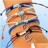 Bracelets de charme bracelet tissé à la main bohème pour les filles mTticolor Modèle vague Pendante amitié 2021 Drop livraison bijoux dhf7h