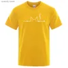 T-shirts masculins dessins de dessins hommes hommes t-shirts chat mignon t-shirt à col en coton en coton prié pour short top shirt drtwear vêtements h240507