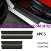 Upgrade General Purpose DIY Carbon Fiber Car Threshold Side Waterproof Sticker Interior Accessories Tesle