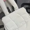 Umhängetaschen lässige Puffer -Rucksäcke für Frauen Luxusdesigner Handtaschen und Geldbörsen in gestickten, welligen Textur -Stoff