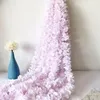 Fleurs décoratives 100 cm Vins de fleur de glycélière de soie artificielle suspendus en rotin décoration décoration de jardin décoration