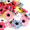 Fleurs décoratives 50pcs multicolores faux petit ensemble de fleurs artificielles têtes en vrac pour décoration de mariage d'artisanat bricolage