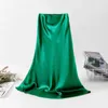 Signe Summer High Wons Women Green A-Line Silk Satin Basic Women Black Elegant Solid Midi Long Leather 2023 Trend Q240507