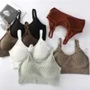 Bustiers Corsets Tube Tops for Womens Seamless Solid Color U Back Womens Underwear Crop Top Sports Tank Top Chest Cushion TopL2405