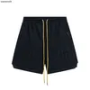 Rhude high -end designer shorts voor lente/zomer nieuwe brief borduurmensen en dames casual sport snel droge shorts met 1: 1 originele labels